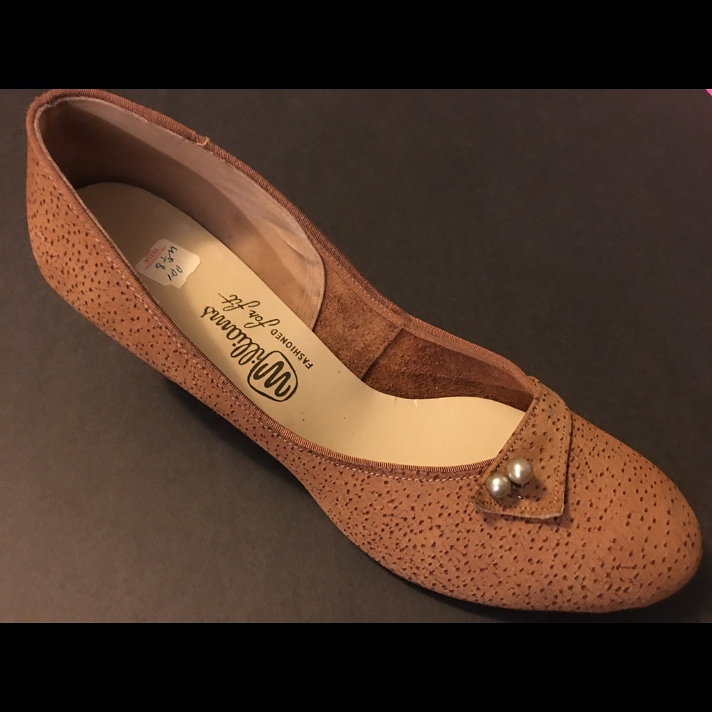 1950s Williams steel arch shoes New 8.5 Rare unique Pin UP